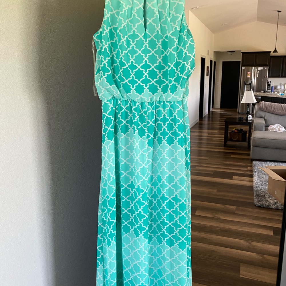 Turquoise Long Dress